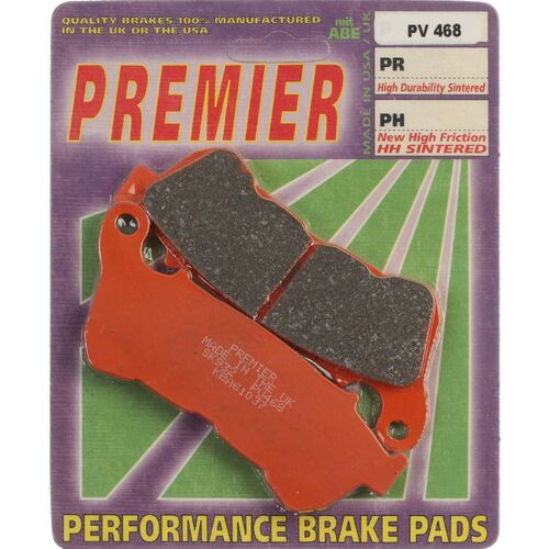 Harley Davidson XL 1200V Seventy Two 2014-2017 Premier Semi Sintered Front Brake Pads