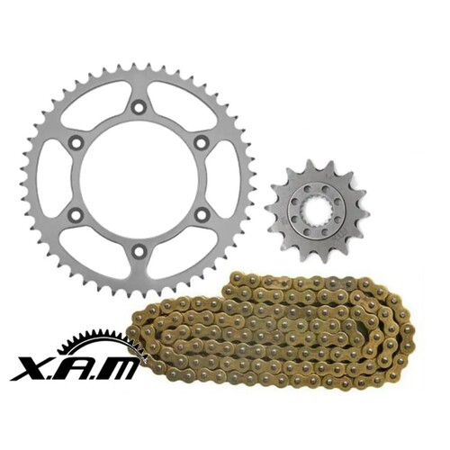 Honda CR250R 1988-2007 13T/50T XAM Gold Chain & Sprocket Kit