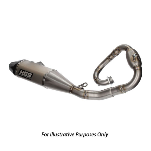 Yamaha YZ250F 2019 - 2025 HGS Stainless Steel Carbon 4 Stroke Full Exhaust Pipe System