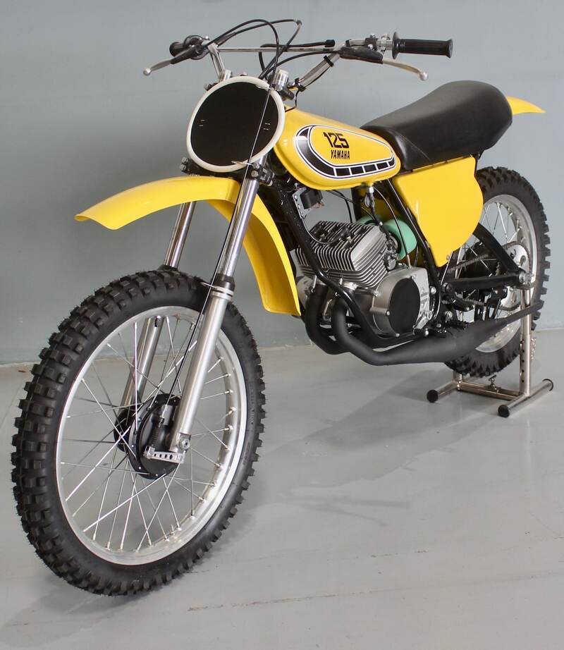 Yamaha TA125 1975 model twin-cylinder two-stroke MX bike build