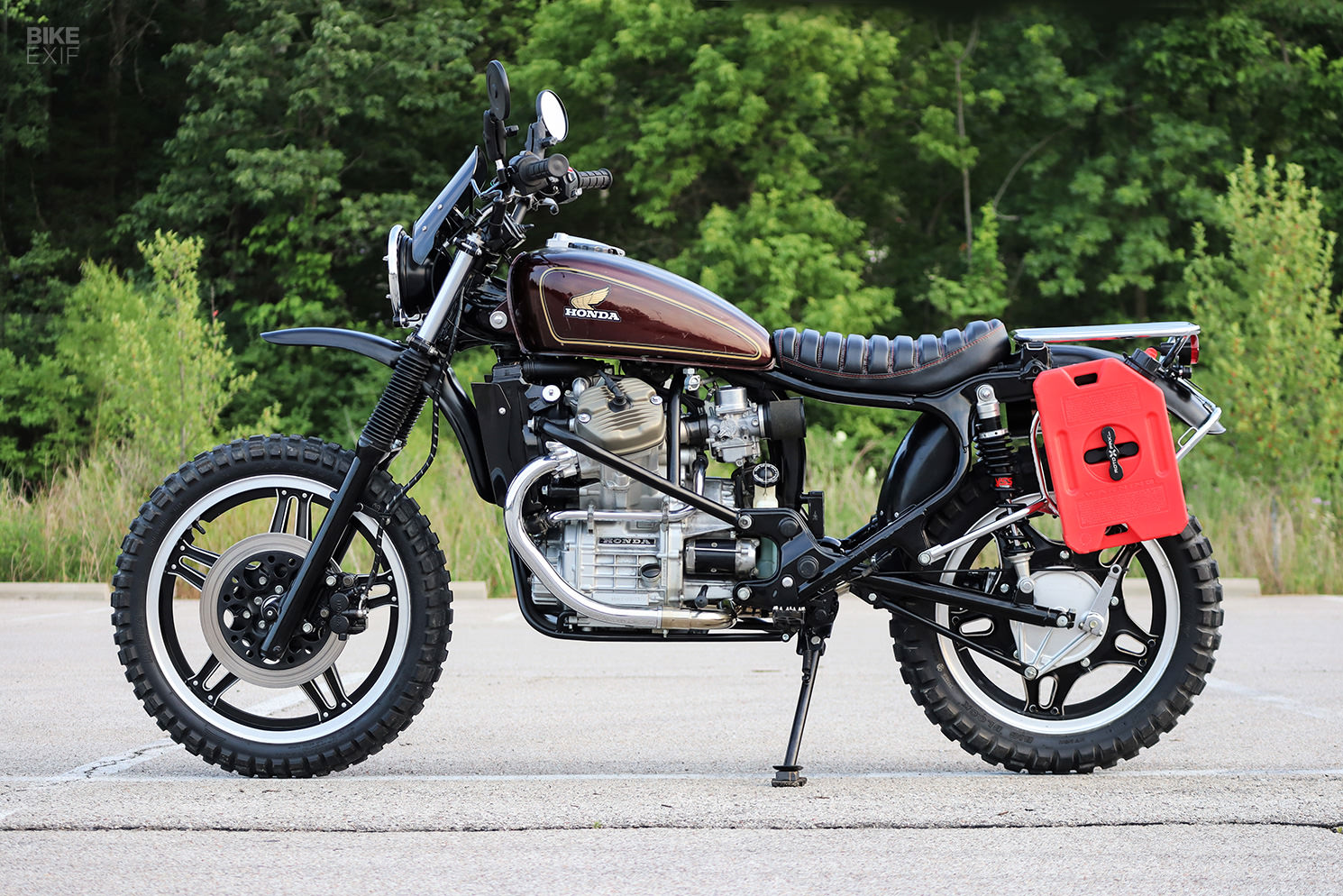 Honda CX500 adventure bike build